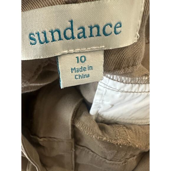 Sundance Relaxed Fit Utility Pants Lyocell Viscose Blend Beige Women's Size 10 - Picture 5 of 8